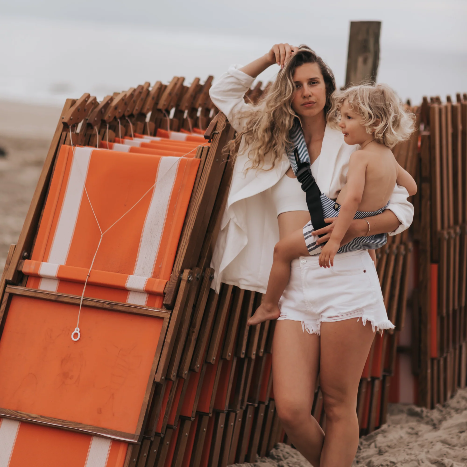 Toddler Carrier Indigo Stripes